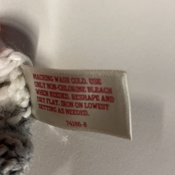 Arizona waffle Sweater, Gray and White, Small - Picture 8 of 8